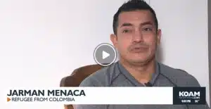 Jarman Menaca - refugee from Colombia